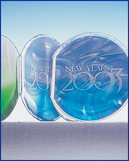 gel or liquid filled cd, dvd folder