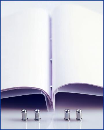 bullet binder made with four metal bullets