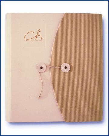 recycled and recyclable paper made into a sleek binder/folder