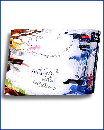 leaning binder unusual and stylish with a full colour  paper over board construction