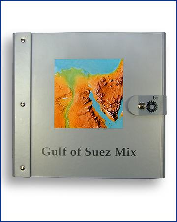 perspex or acrylic cover with silver paper over board cover