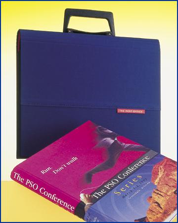 carry case style folder and binder with curved spine and cloth cover