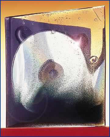 Sea and sand. Gel and sand filled CD or DVD case.