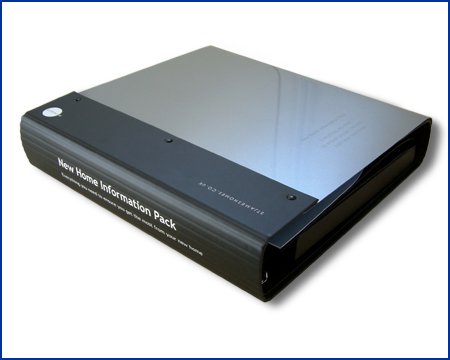 Home pack for St James Homes, featuring a curved metal cover