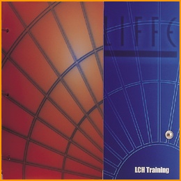 plastic detail in blue and red litho for liffe