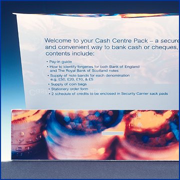 RBS case open in white poly pro printed inside and out in litho