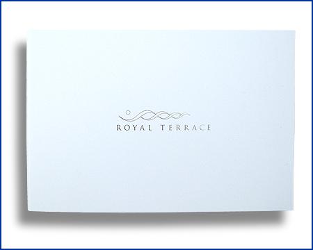 hard back wallet, open showing  litho printed cover paper