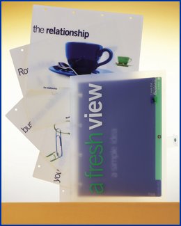 screen print mixed with litho on polyclear folder and internal sheets