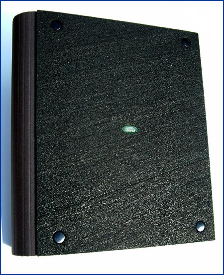 landrover binder recycled car tyres and paper, an environmentaly friendly folder