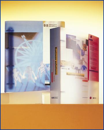 hewlett packard box folder and ringbinder in full colour polypro