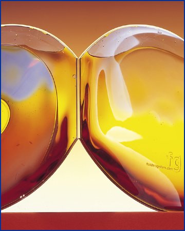 whisky colored liquid cd and dvd case in soft clear plastic