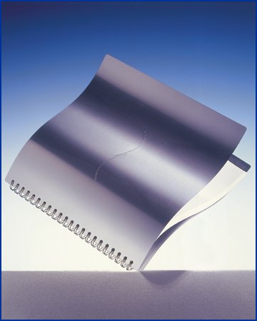 curved microwire metal binder and metal folder